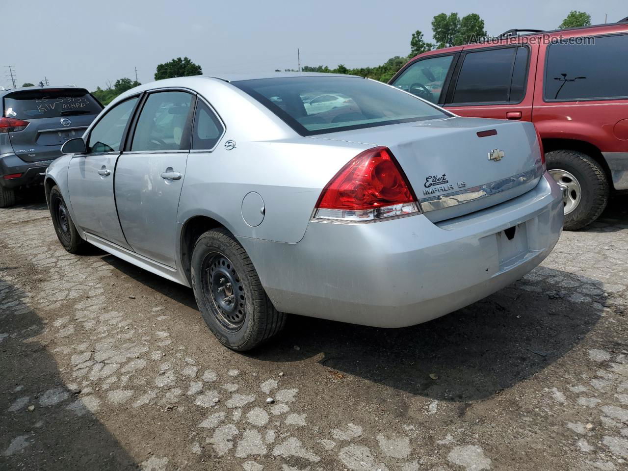 2009 Chevrolet Impala Ls Серебряный vin: 2G1WB57K691320426