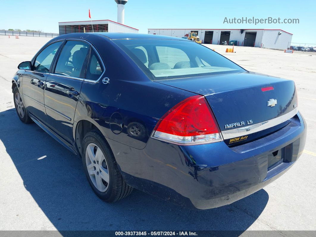 2009 Chevrolet Impala Ls Blue vin: 2G1WB57K791277070