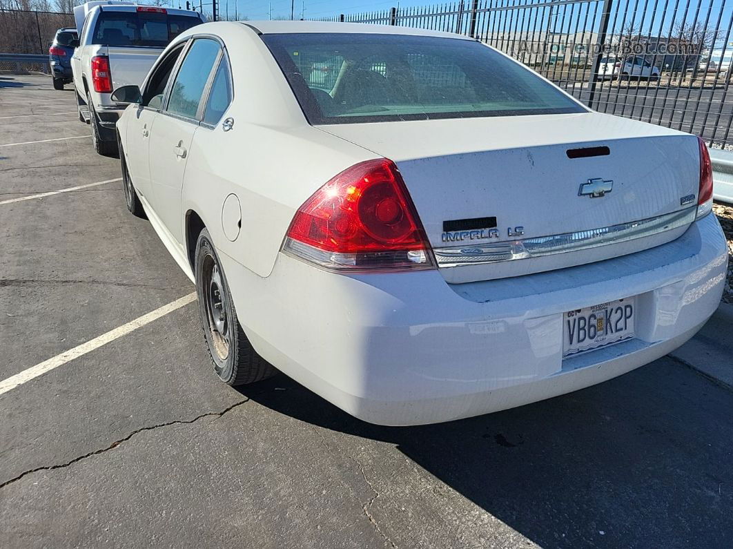 2009 Chevrolet Impala Ls White vin: 2G1WB57K791287632