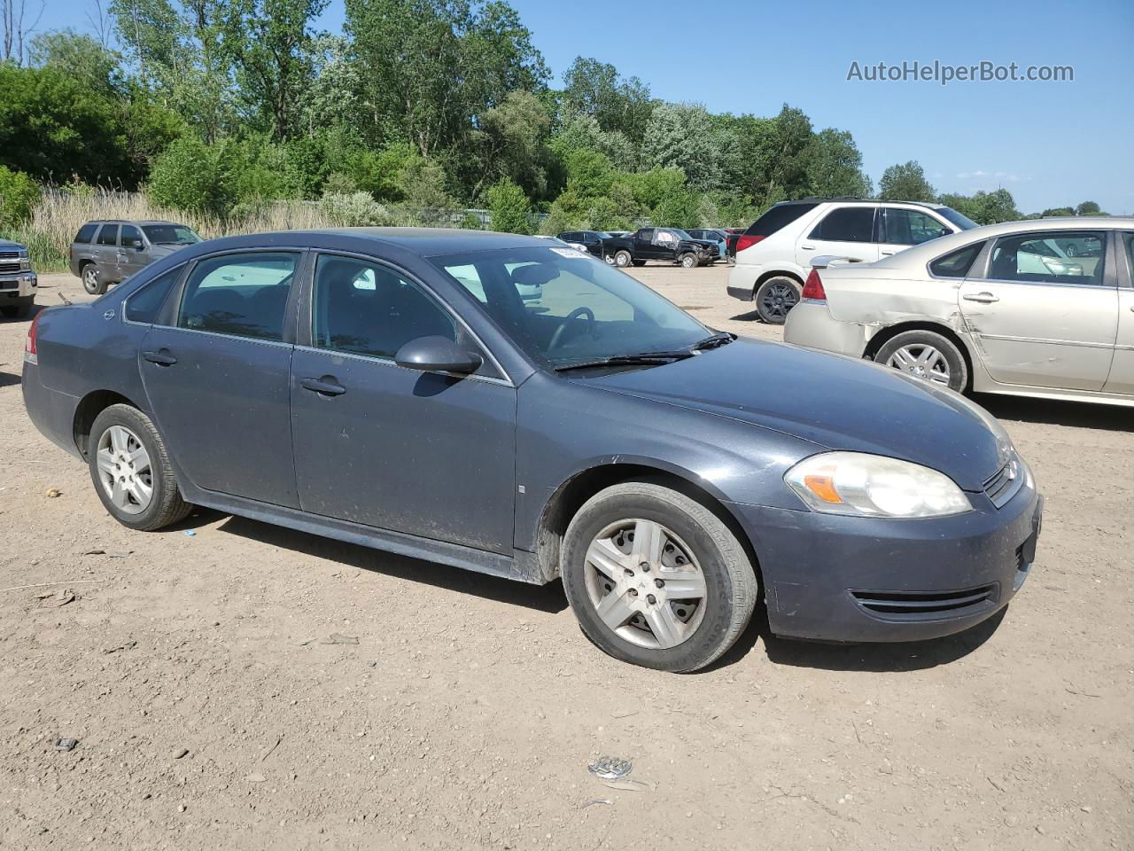 2009 Chevrolet Impala Ls Blue vin: 2G1WB57K891161358