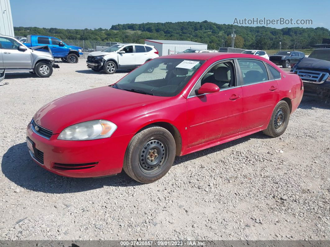 2009 Chevrolet Impala Ls Red vin: 2G1WB57K891161425