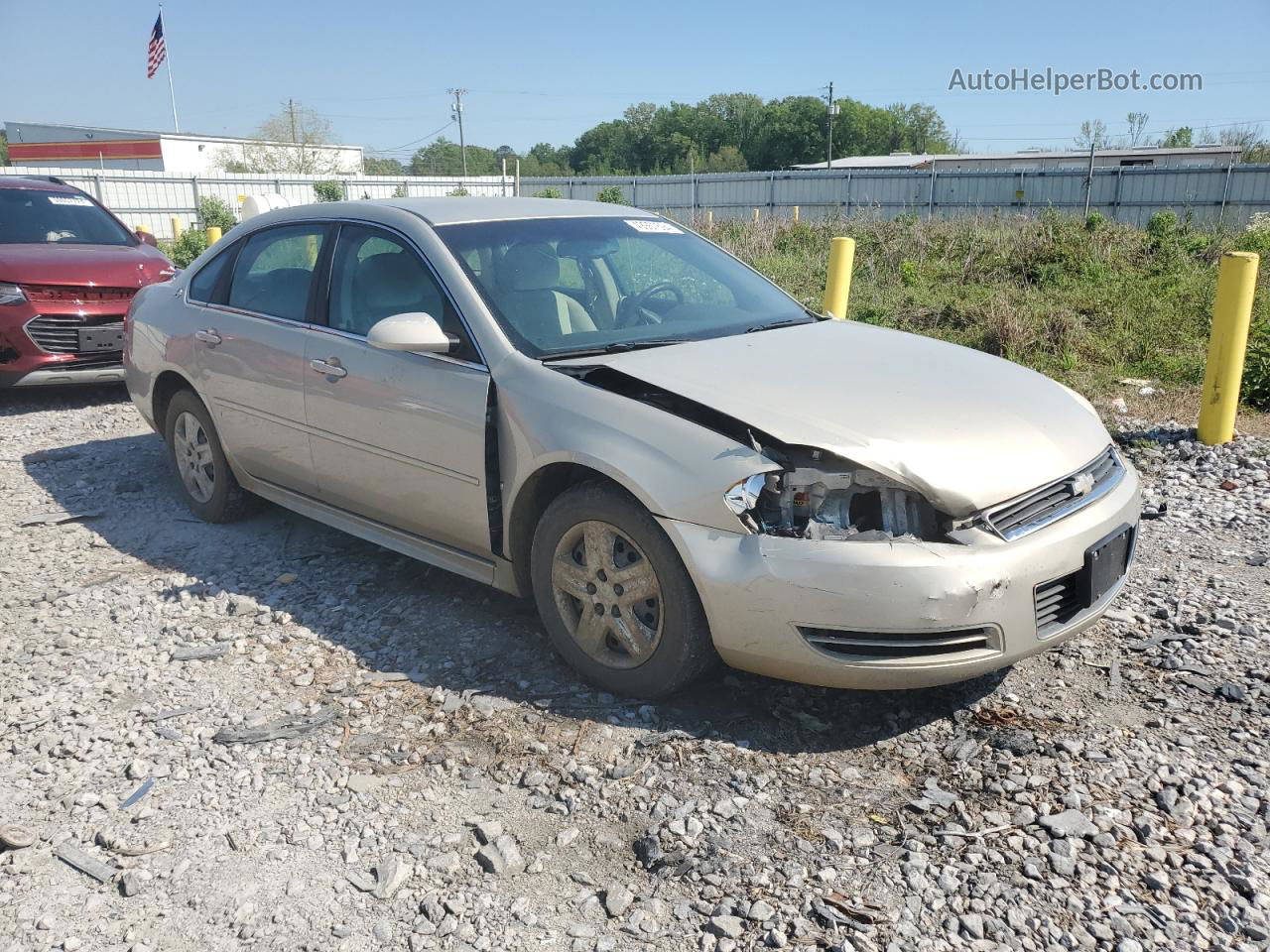 2009 Chevrolet Impala Ls Beige vin: 2G1WB57K991105980