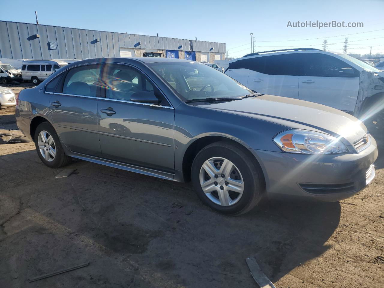 2009 Chevrolet Impala Ls Gray vin: 2G1WB57K991135805