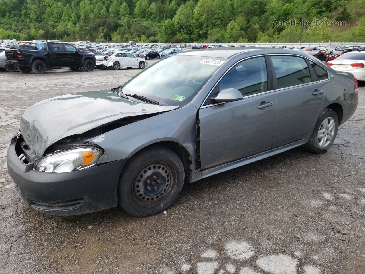 2009 Chevrolet Impala Ls Gray vin: 2G1WB57K991155553