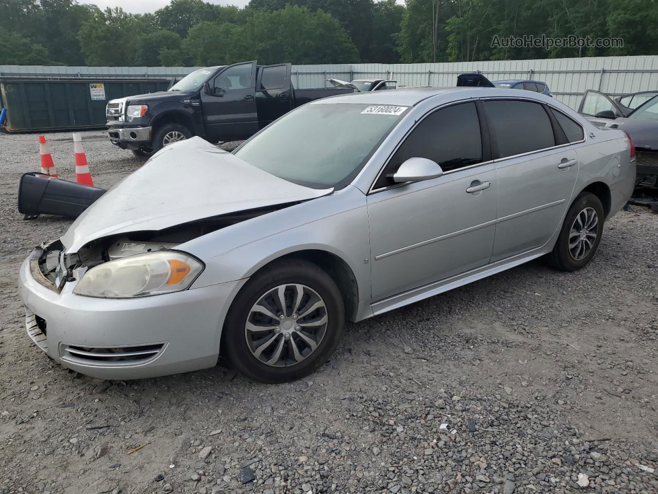 2009 Chevrolet Impala Ls Gray vin: 2G1WB57K991206548