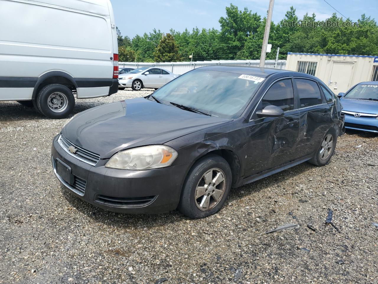 2009 Chevrolet Impala Ls Коричневый vin: 2G1WB57K991239940