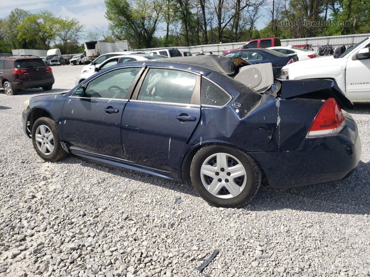 2009 Chevrolet Impala Ls Blue vin: 2G1WB57K991324986