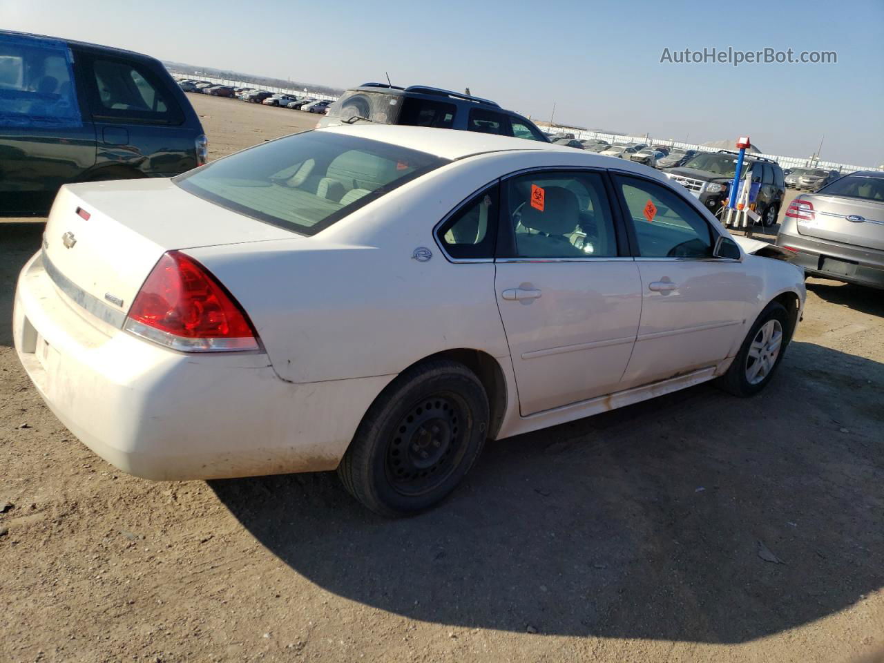 2009 Chevrolet Impala Ls White vin: 2G1WB57KX91287236