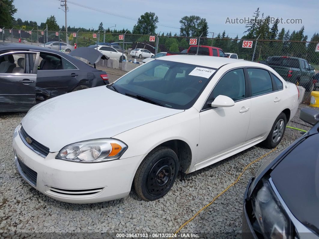 2009 Chevrolet Impala Ls White vin: 2G1WB57N191261943