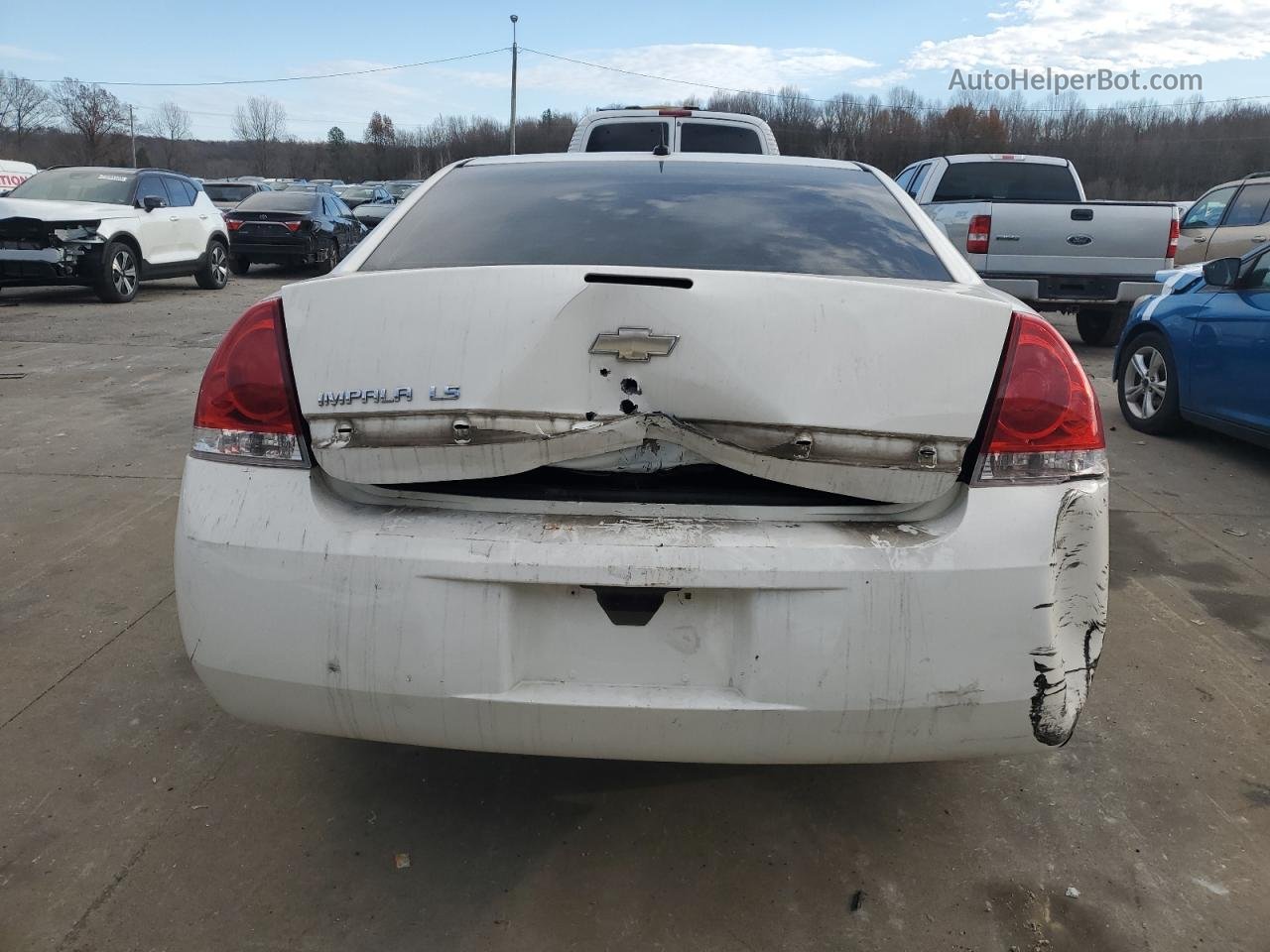 2009 Chevrolet Impala Ls White vin: 2G1WB57N291228160