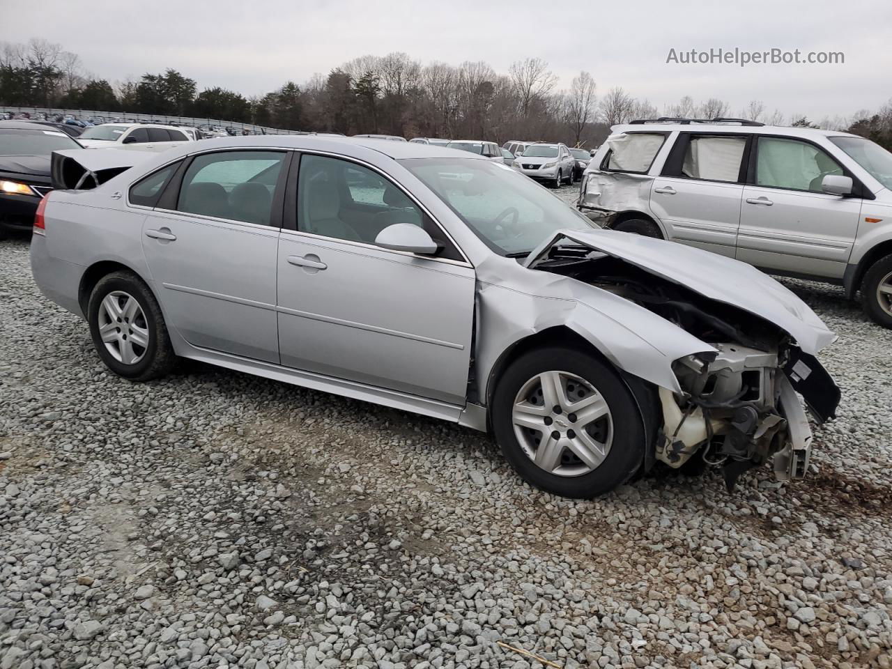 2009 Chevrolet Impala Ls Серебряный vin: 2G1WB57N591147539