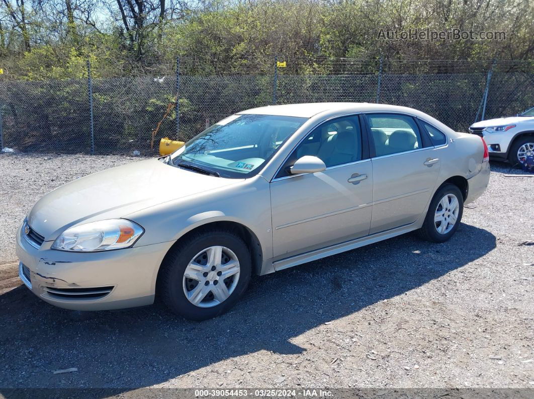 2009 Chevrolet Impala Ls Gold vin: 2G1WB57N691238528