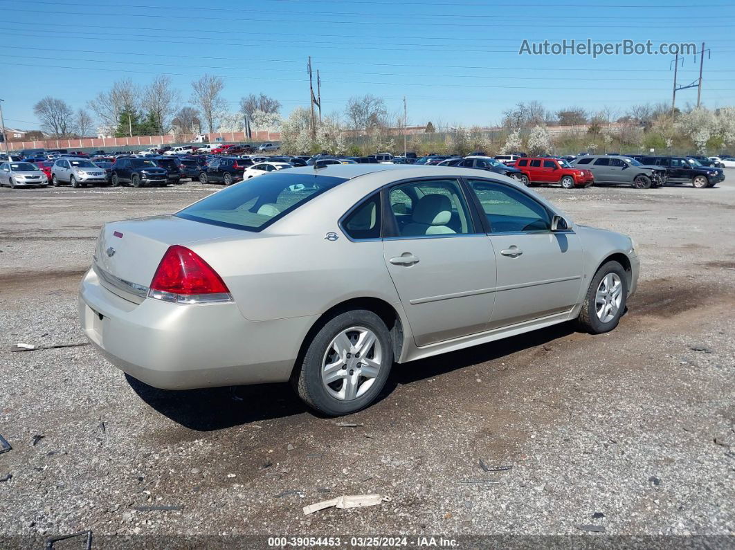 2009 Chevrolet Impala Ls Gold vin: 2G1WB57N691238528