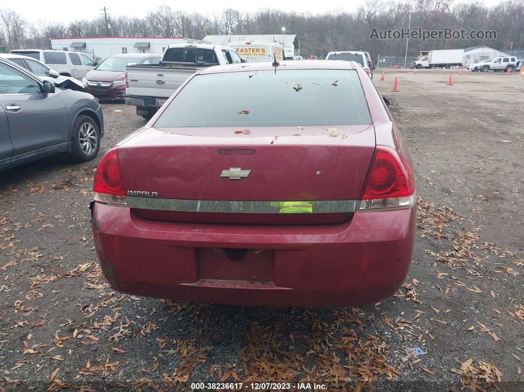 2006 Chevrolet Impala Ls Red vin: 2G1WB58K069190963