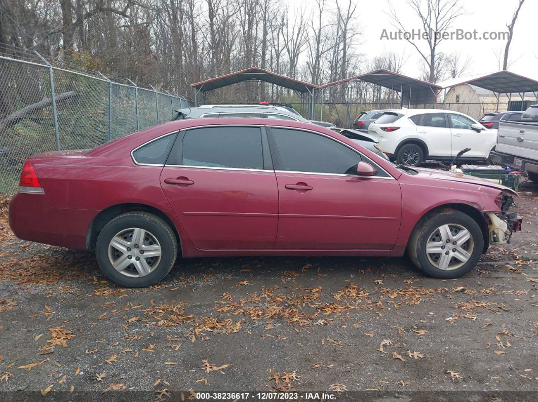 2006 Chevrolet Impala Ls Red vin: 2G1WB58K069190963