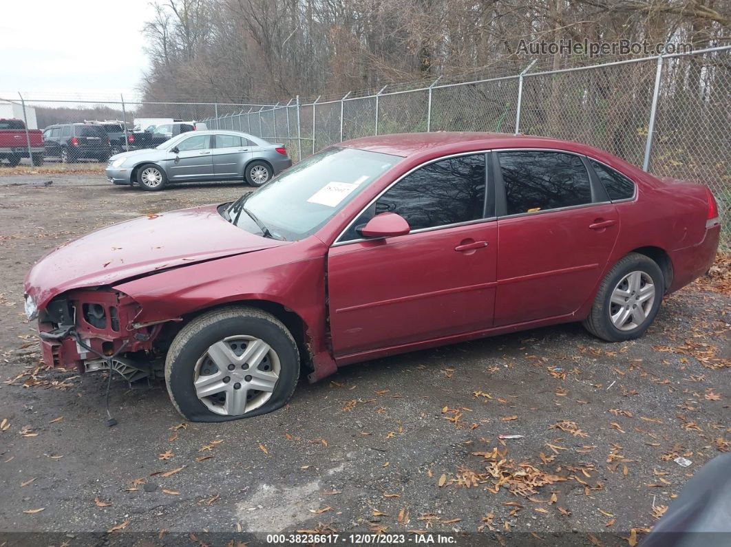 2006 Chevrolet Impala Ls Red vin: 2G1WB58K069190963