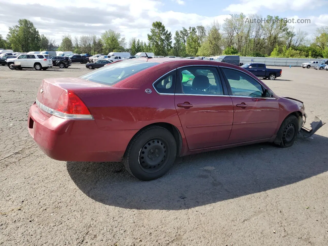 2006 Chevrolet Impala Ls Red vin: 2G1WB58K169148348