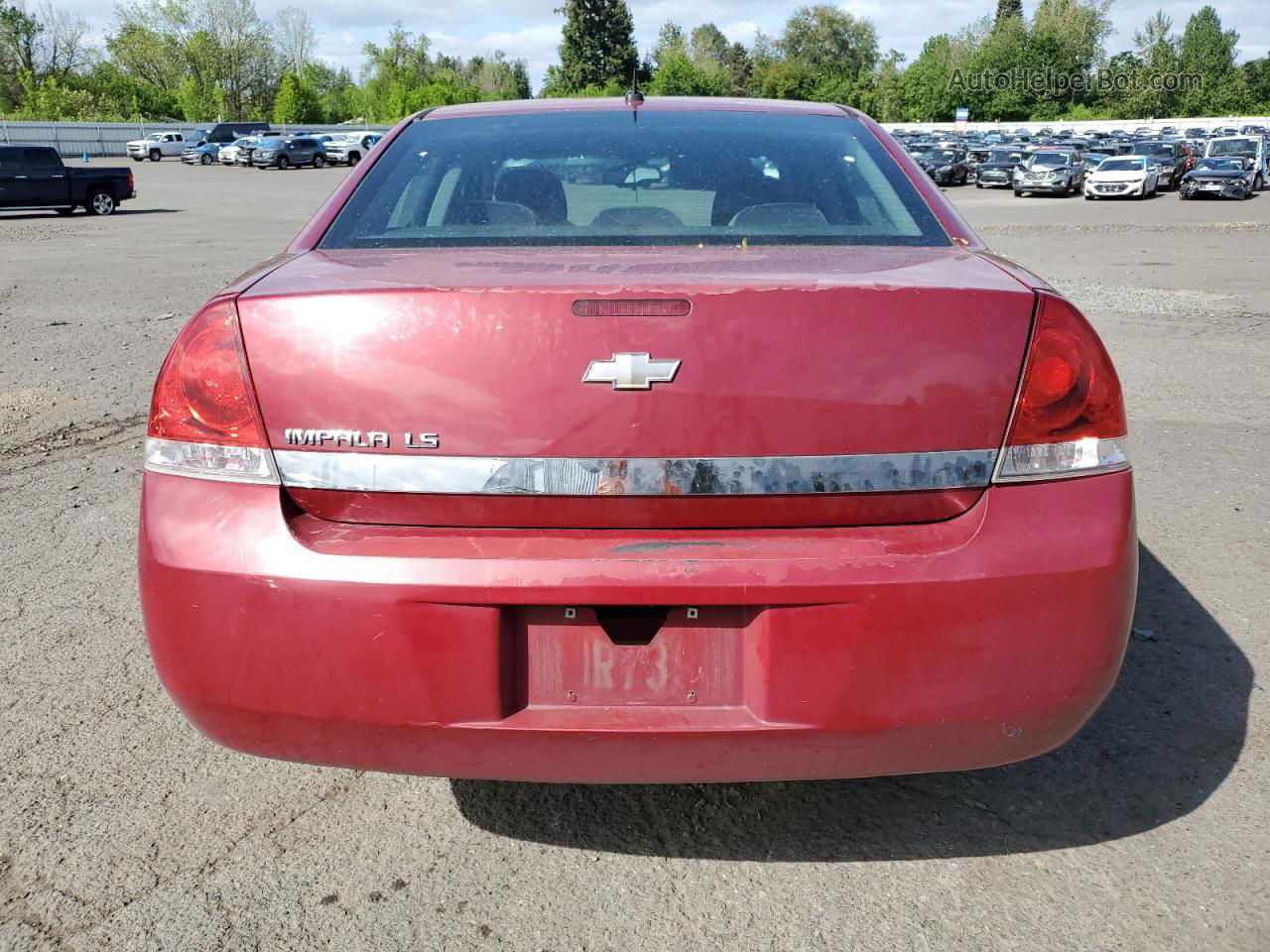 2006 Chevrolet Impala Ls Red vin: 2G1WB58K169148348