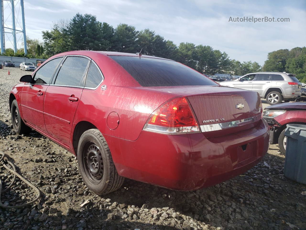 2006 Chevrolet Impala Ls Burgundy vin: 2G1WB58K369415456