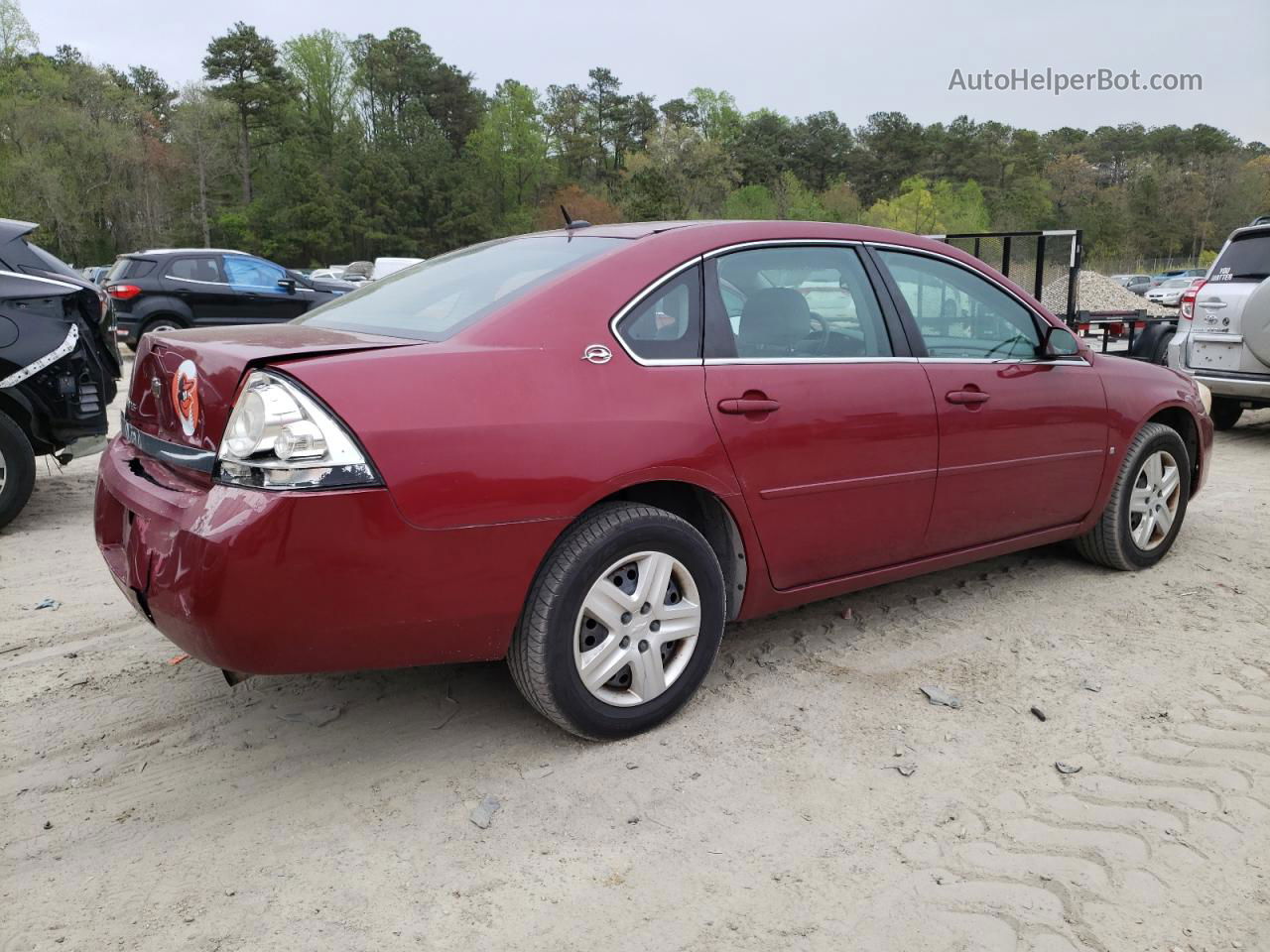 2006 Chevrolet Impala Ls Burgundy vin: 2G1WB58K569155996