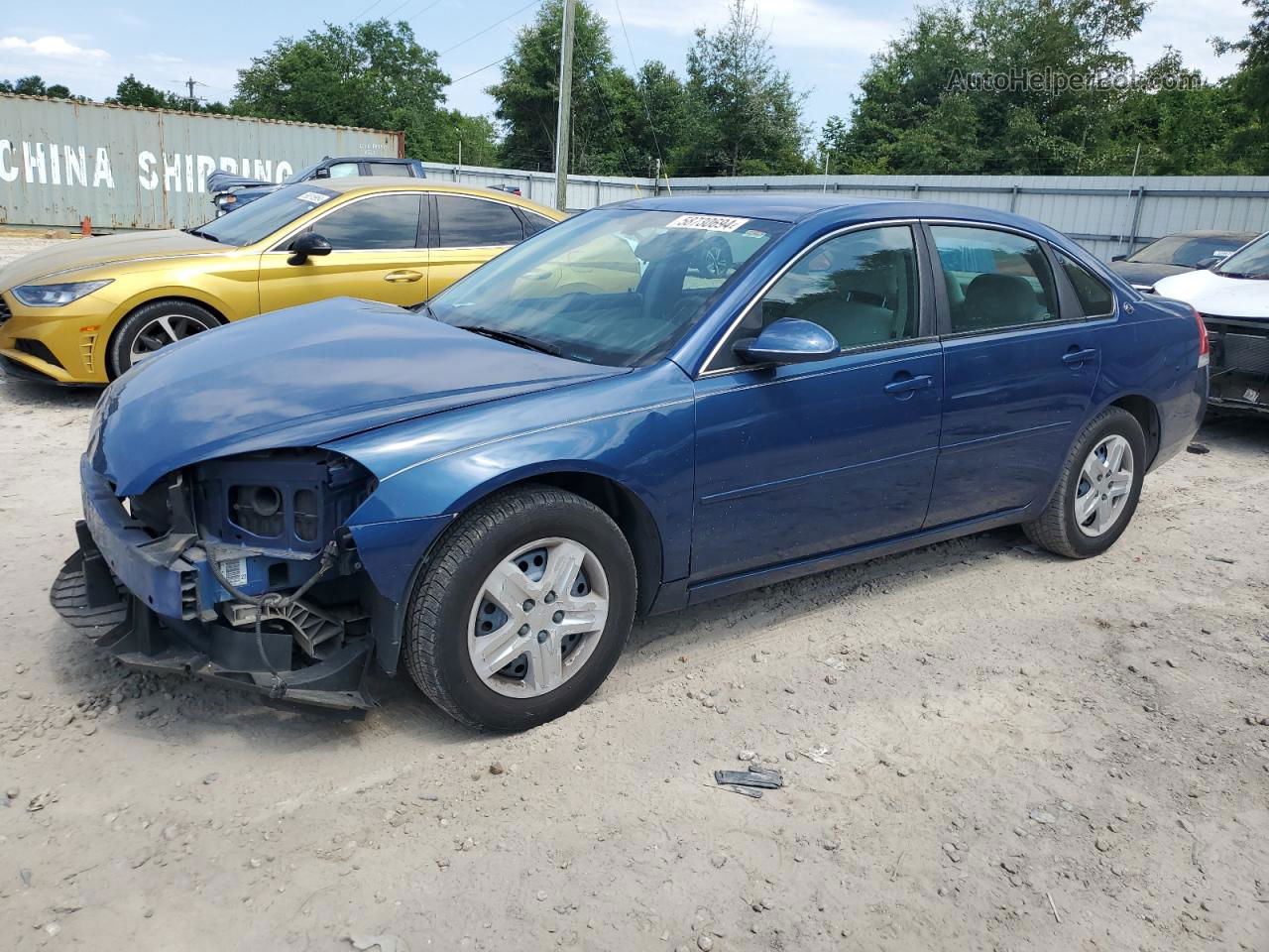 2006 Chevrolet Impala Ls Blue vin: 2G1WB58K569207577