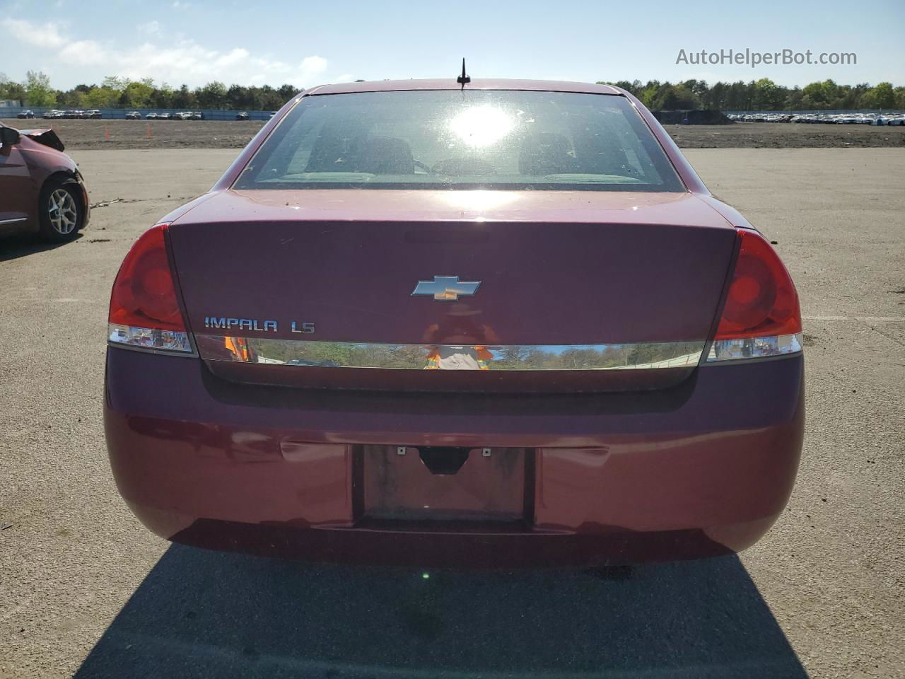 2006 Chevrolet Impala Ls Burgundy vin: 2G1WB58K569303399