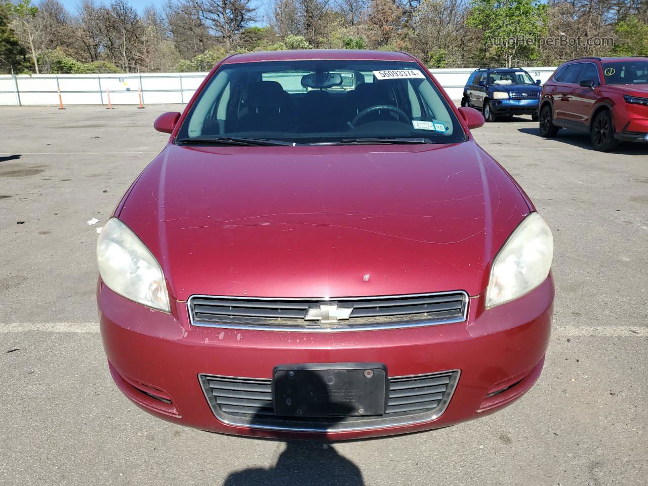 2006 Chevrolet Impala Ls Burgundy vin: 2G1WB58K569303399