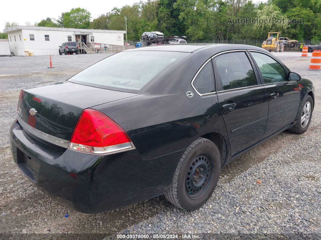 2006 Chevrolet Impala Ls Black vin: 2G1WB58K569417113