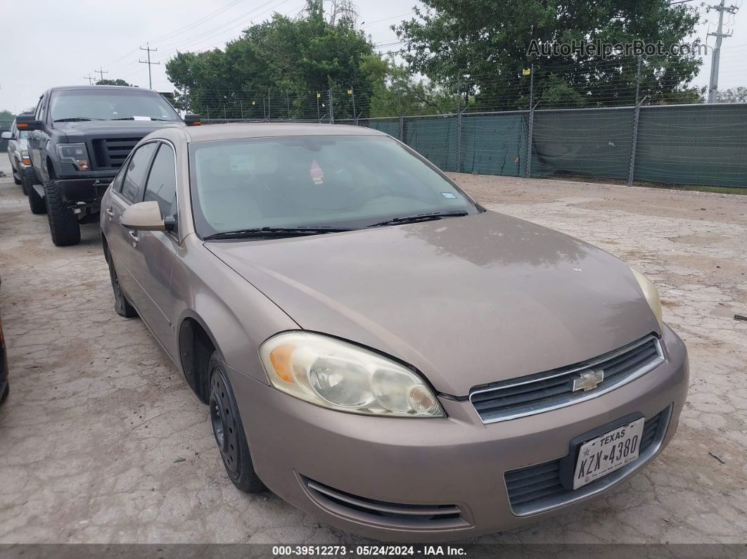 2006 Chevrolet Impala Ls Желто-коричневый vin: 2G1WB58K669198906