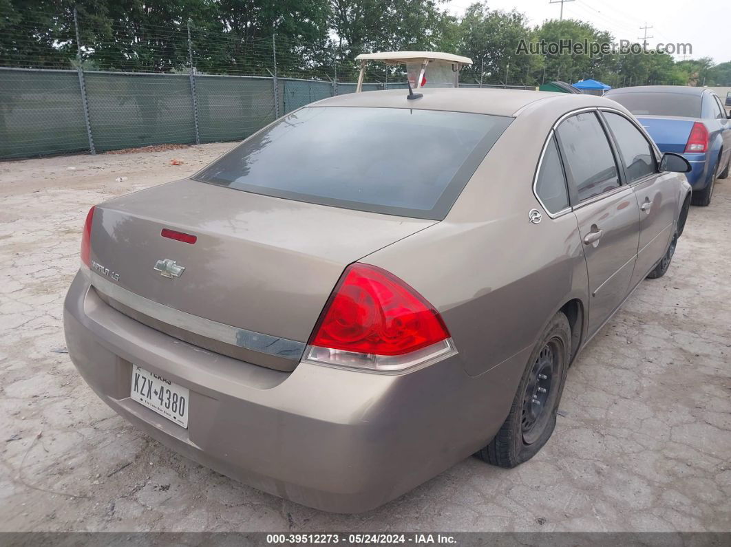 2006 Chevrolet Impala Ls Желто-коричневый vin: 2G1WB58K669198906