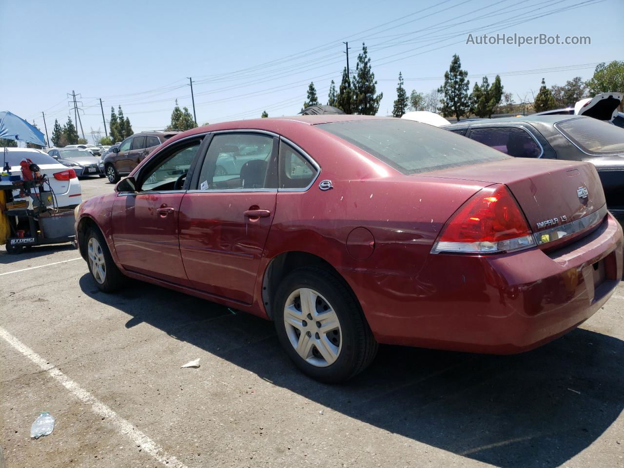 2006 Chevrolet Impala Ls Burgundy vin: 2G1WB58K769240192