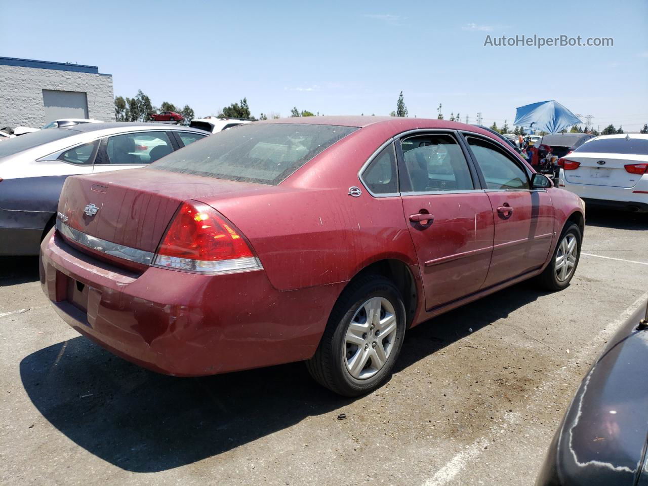 2006 Chevrolet Impala Ls Burgundy vin: 2G1WB58K769240192