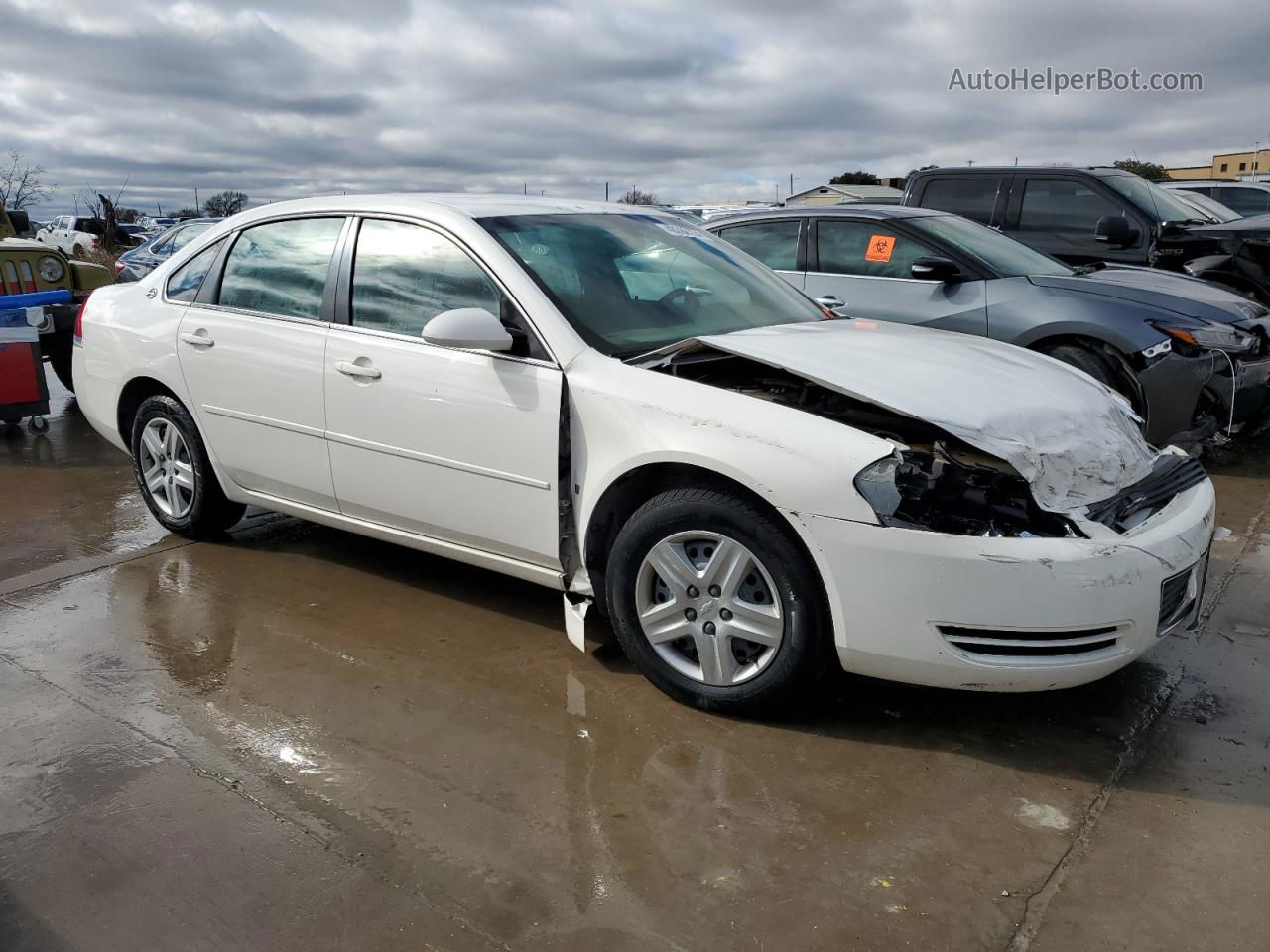 2006 Chevrolet Impala Ls White vin: 2G1WB58K769401107