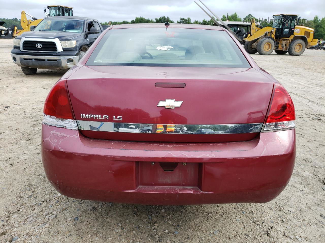 2006 Chevrolet Impala Ls Burgundy vin: 2G1WB58K969295047