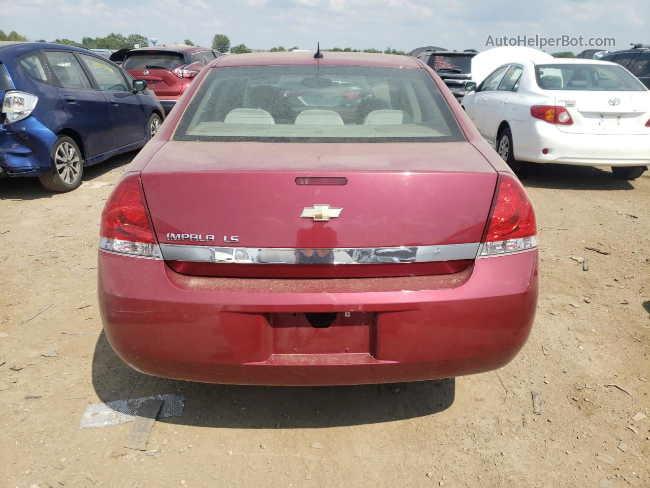 2006 Chevrolet Impala Ls Темно-бордовый vin: 2G1WB58KX69236413