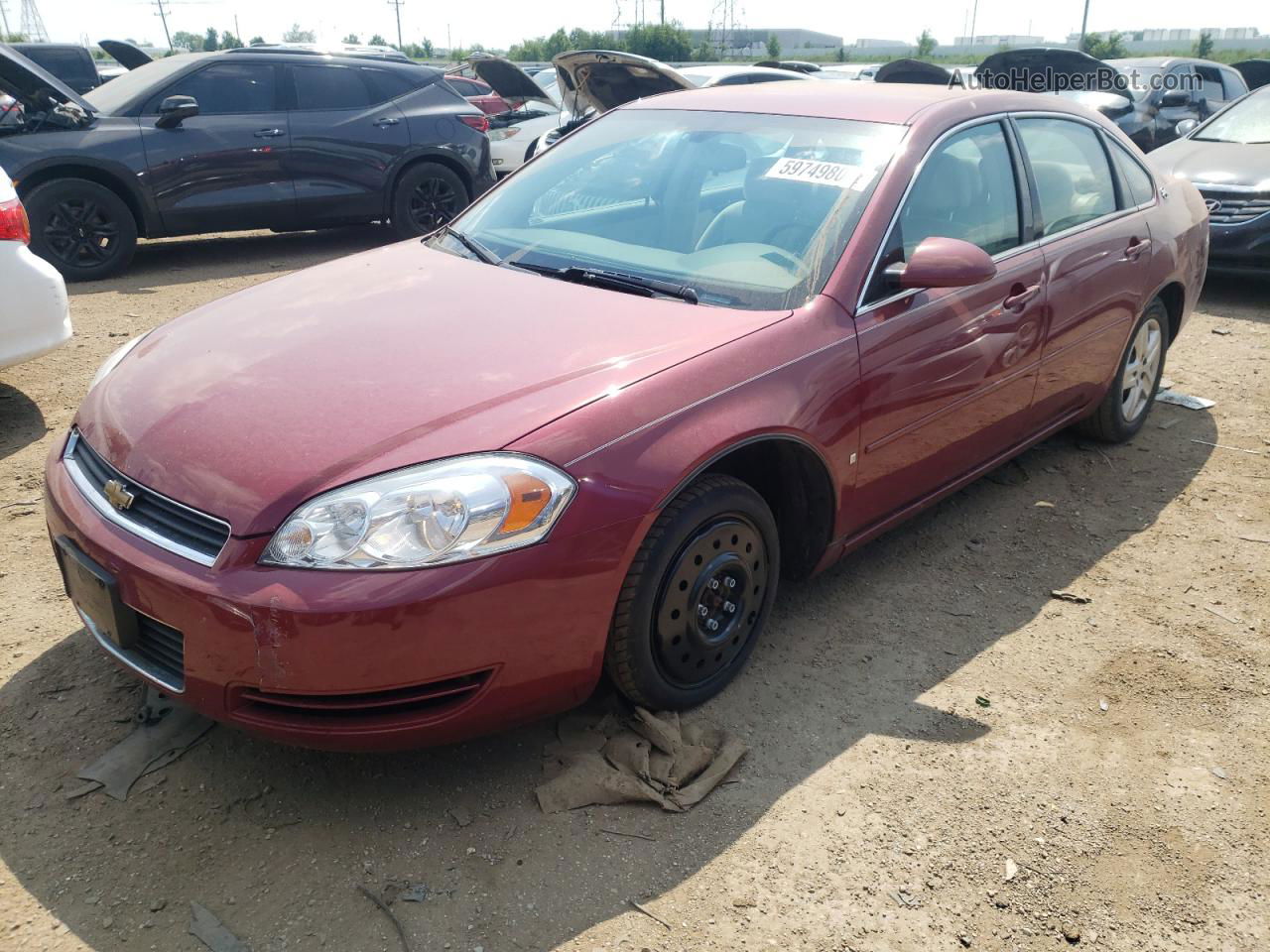 2006 Chevrolet Impala Ls Maroon vin: 2G1WB58KX69236413