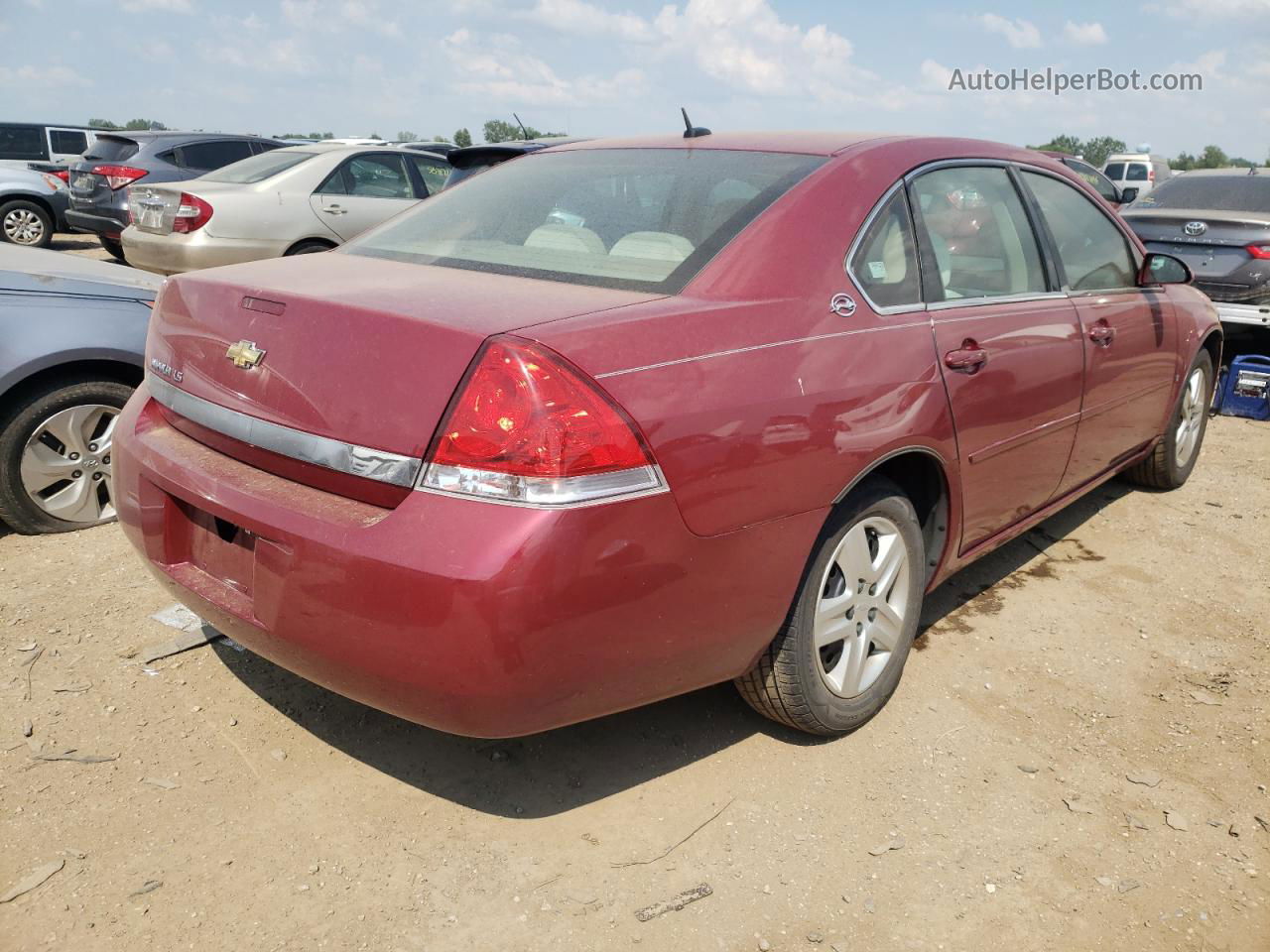 2006 Chevrolet Impala Ls Темно-бордовый vin: 2G1WB58KX69236413