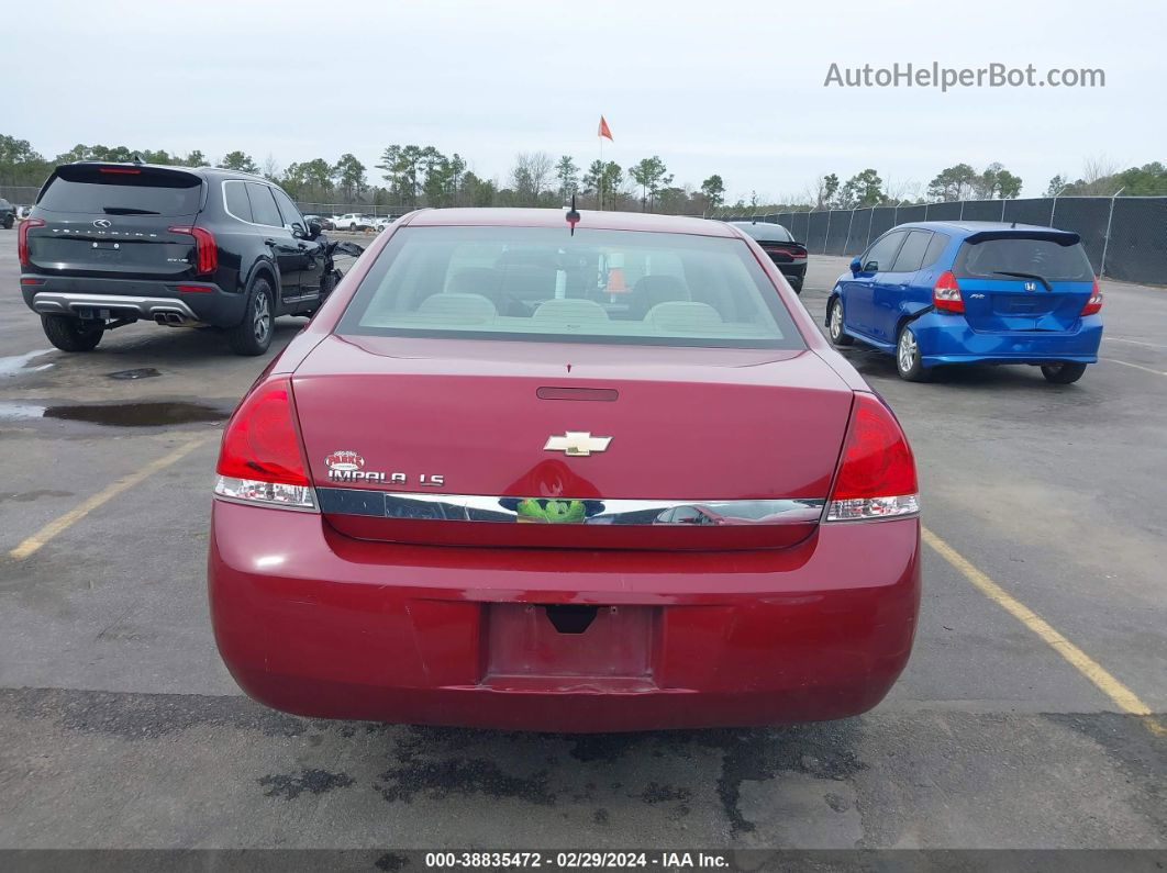 2006 Chevrolet Impala Ls Red vin: 2G1WB58KX69296823