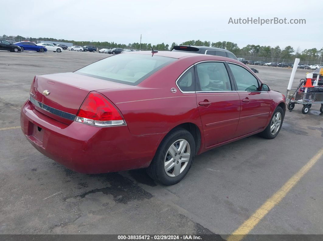 2006 Chevrolet Impala Ls Красный vin: 2G1WB58KX69296823