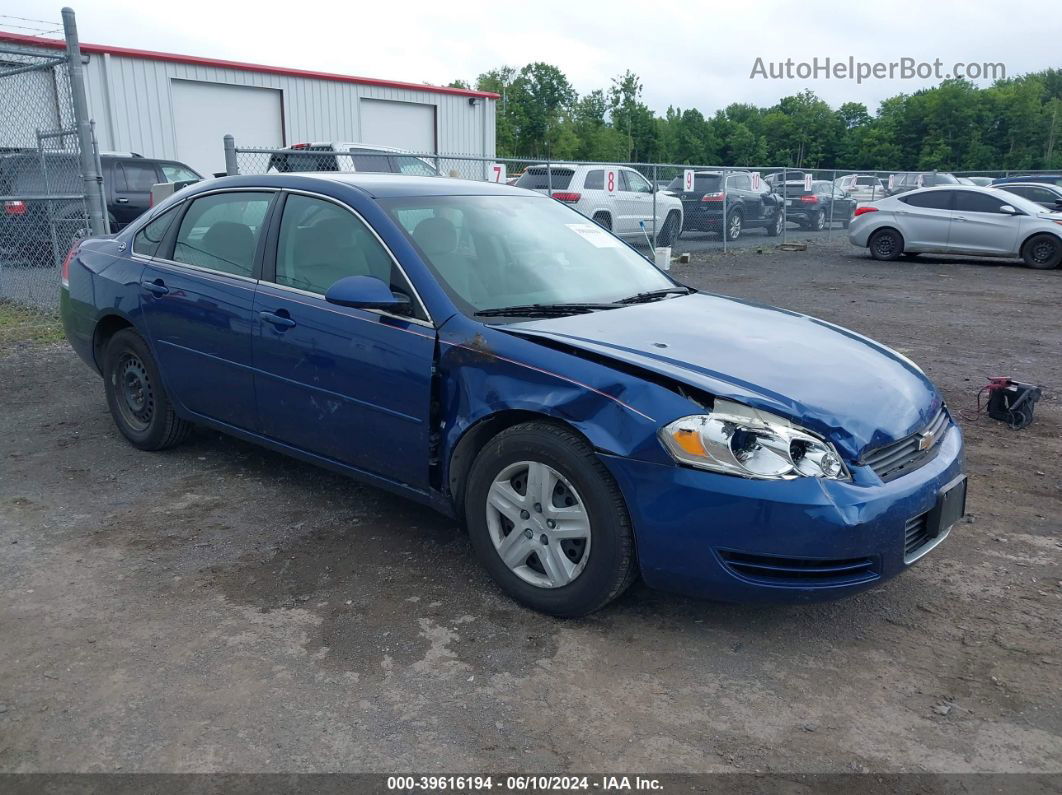 2006 Chevrolet Impala Ls Blue vin: 2G1WB58KX69340285