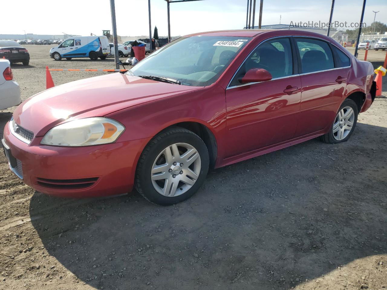 2014 Chevrolet Impala Limited Lt Red vin: 2G1WB5E30E1115366