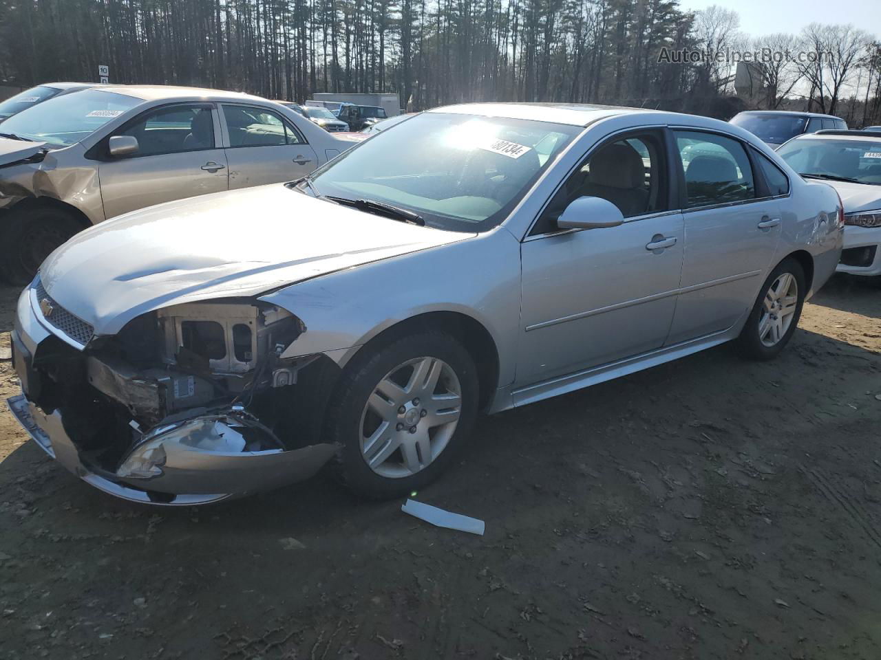 2014 Chevrolet Impala Limited Lt Silver vin: 2G1WB5E30E1120809