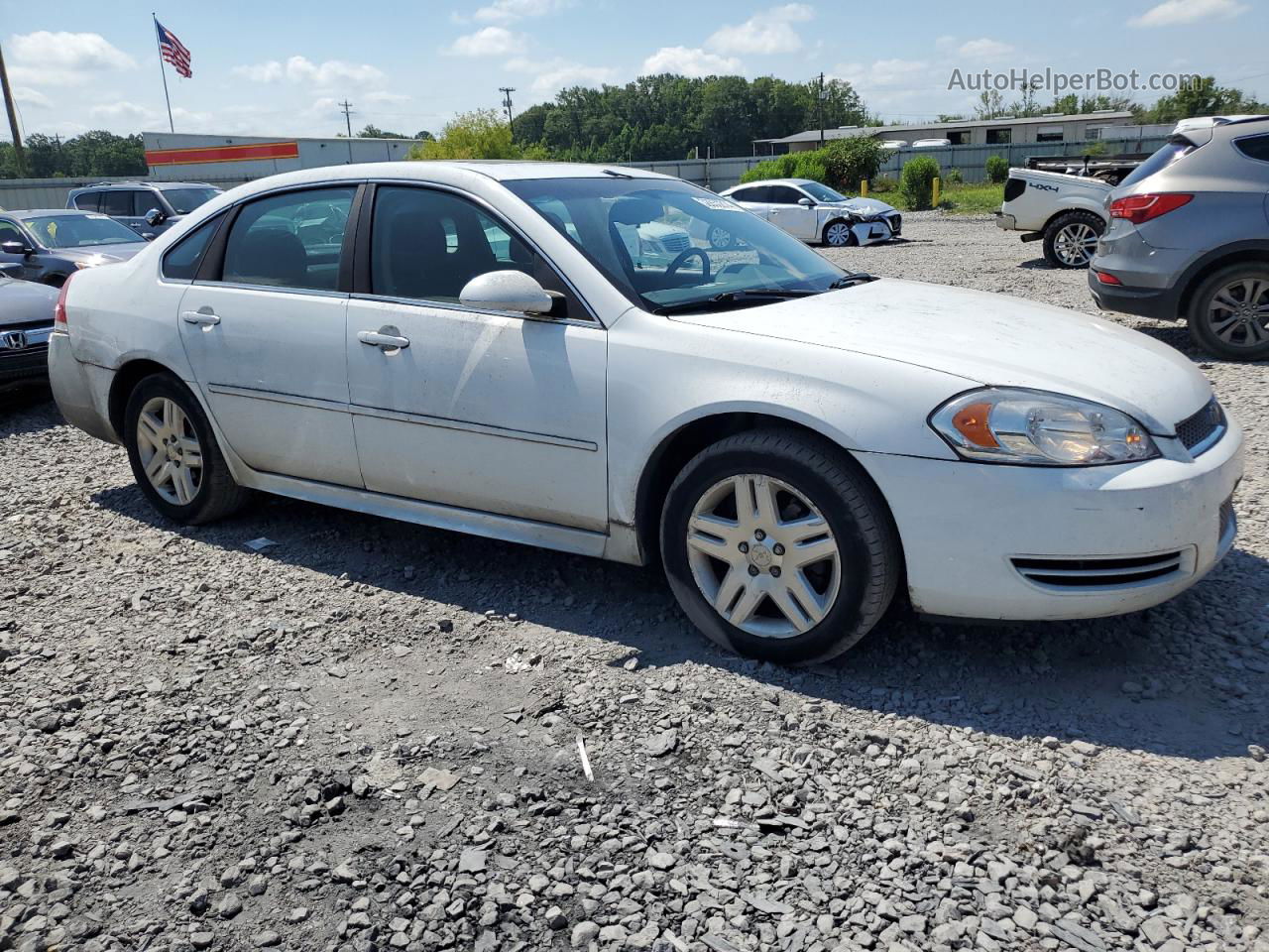 2014 Chevrolet Impala Limited Lt White vin: 2G1WB5E30E1157181