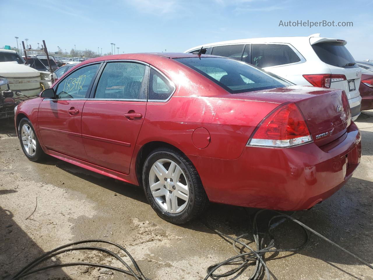 2014 Chevrolet Impala Limited Lt Burgundy vin: 2G1WB5E30E1188043