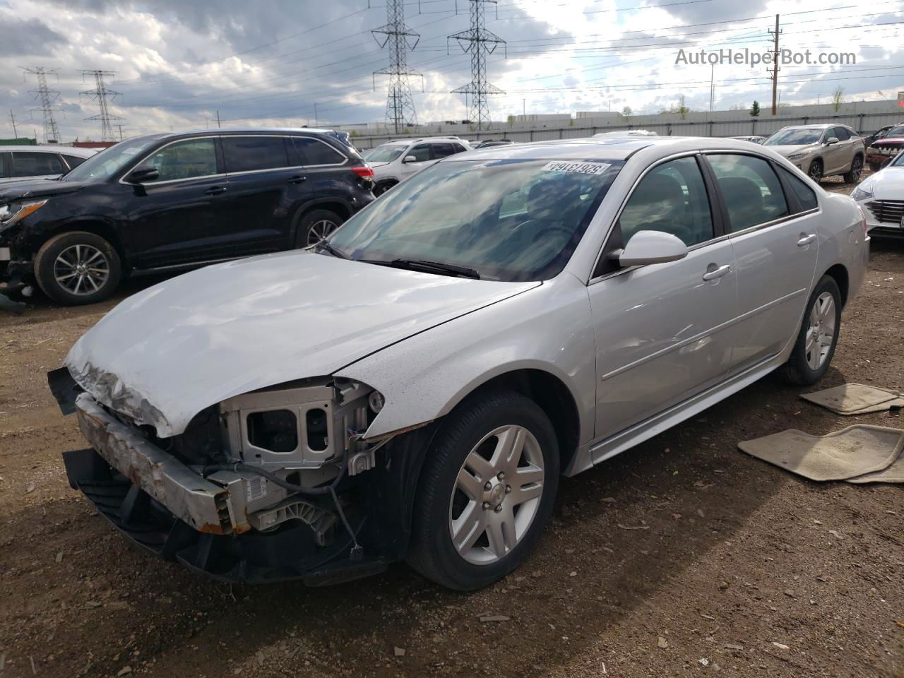 2014 Chevrolet Impala Limited Lt Silver vin: 2G1WB5E31E1120222