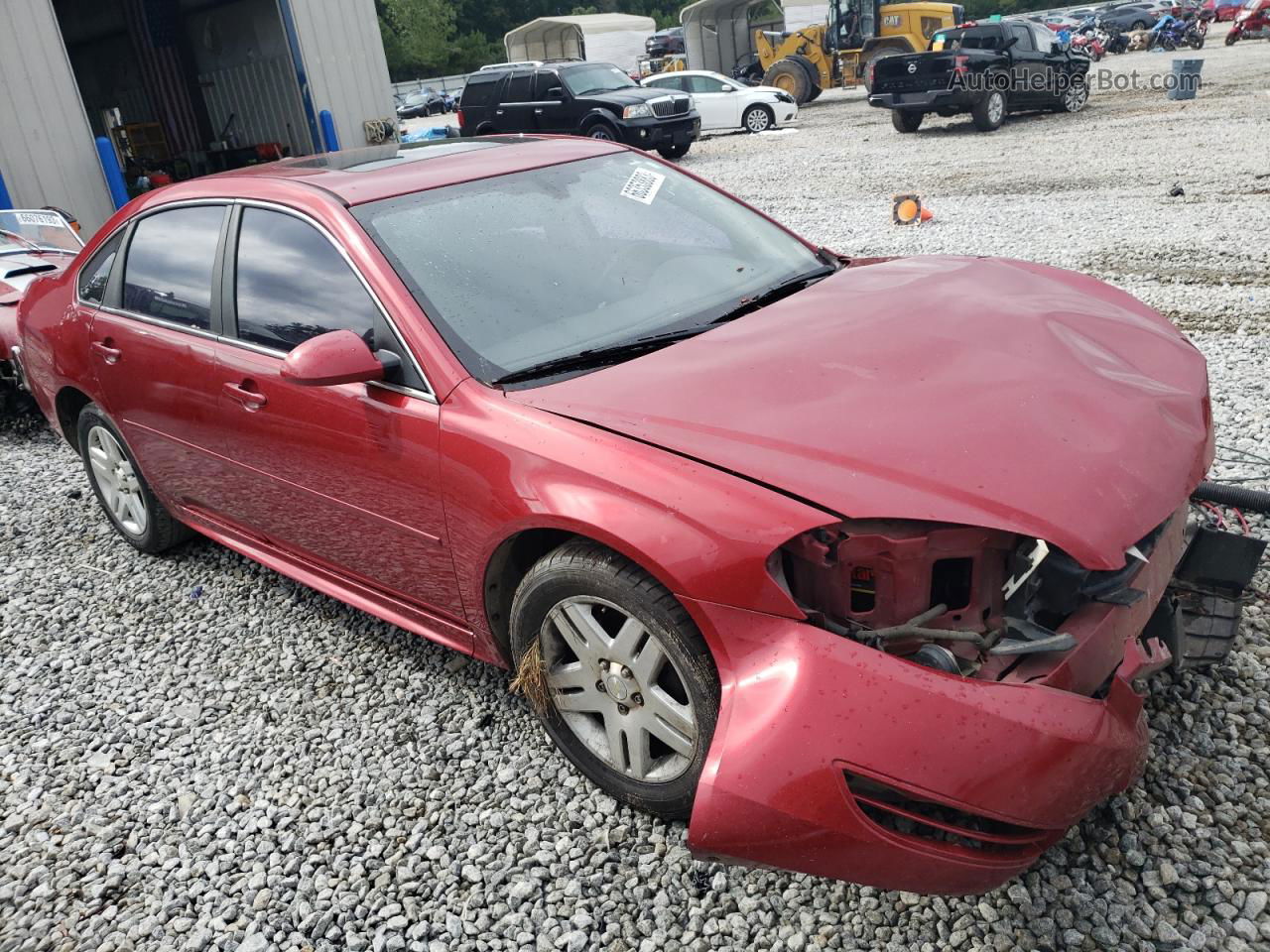 2014 Chevrolet Impala Limited Lt Red vin: 2G1WB5E32E1157750