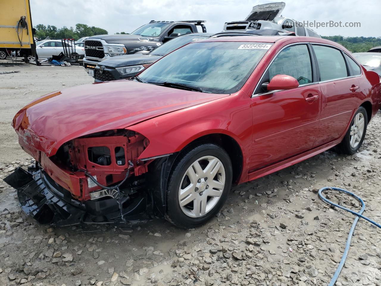 2014 Chevrolet Impala Limited Lt Red vin: 2G1WB5E33E1185251