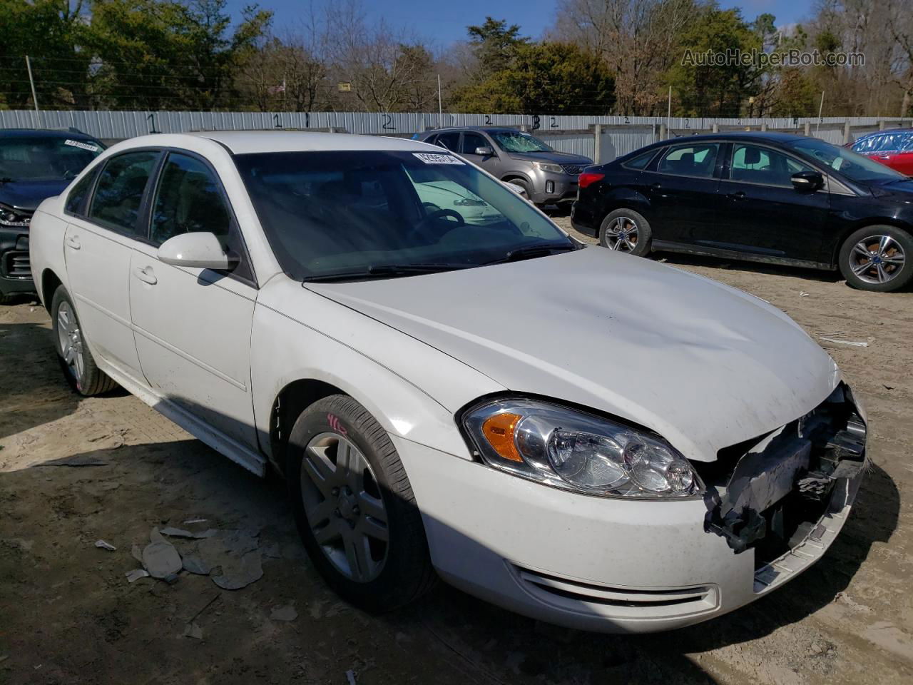 2016 Chevrolet Impala Limited Lt White vin: 2G1WB5E33G1166248