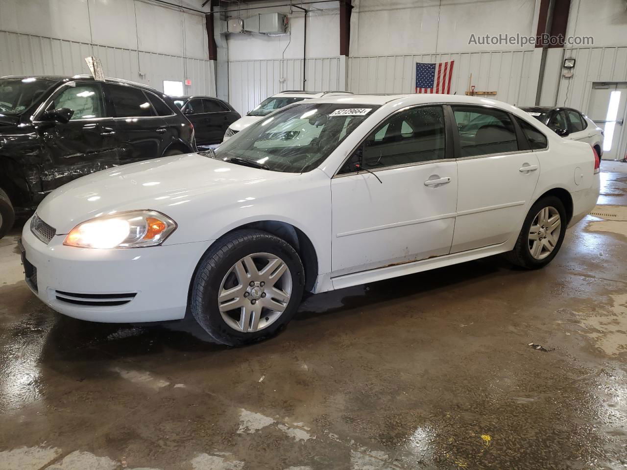 2014 Chevrolet Impala Limited Lt White vin: 2G1WB5E34E1124524