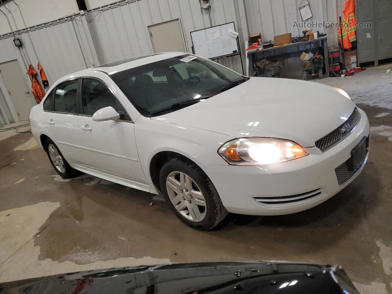 2014 Chevrolet Impala Limited Lt White vin: 2G1WB5E34E1124524